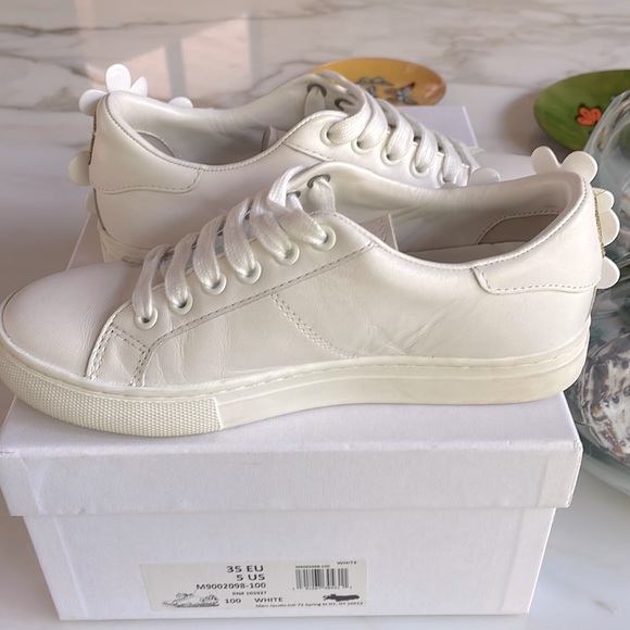 MARC JACOBS WHITE DAISY SNEAKERS - Picture 5 of 11